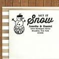 thumbnail image 2 of Printtoo Personalized Black Self Inking Let It Snow Favor Stamp Custom Christmas Rubber Stamper-68 x 30 mm, 2 of 6