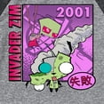 thumbnail image 3 of Invader ZIM - ZIM with Kanji Failure - 2001 - Toddler And Youth Raglan Graphic T-Shirt, 3 of 5