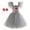 Gray, variant on Princess Dress up Costumes for Girls Halloween Costume Kids Birthday Party Cosplay World Book Day Fancy Dress Clothes Green 8-9 Years