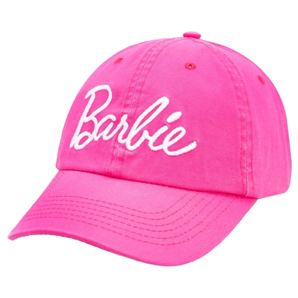 Gorra de béisbol Barbie a la moda para niñas, gorra de algodón rosa para niñas de 5 a 13 años, gorra ajustable con cierre a presión para el patio de recreo, viajes, uso diario