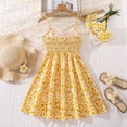 thumbnail image 5 of Gunia Teen Girl Dresses French Floral Embroidered Bodice Dress With Strappy Waistline Elegant Neckline Sundress Yellow Dress For Girls 8-12 Years, 5 of 8