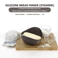 thumbnail image 3 of Silicone Bread Maker  Folding Bread Baking Pan Microwave Vegetable Steamer, 3 of 9