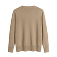 thumbnail image 5 of Lumtrix Cardigans Sweater For Women Warm Lightweight Button Front Cardigan Oversized Long Sleeve V Neck Cozy Sweaters Dressy Casual Tops Khaki S, 5 of 9