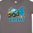 thumbnail image 4 of Inktastic 4th Birthday Monster Truck Boys Toddler T-Shirt, 4 of 5