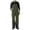 B-Olive Green, variant on ZACPNCV Men Snow Bib Overalls Adjustable Shoulder Straps Waterproof Windproof Insulated Snow Pants Multi‑Pocket Winter Ski Bibs for Snowboarding Skiing A-Gray