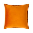 thumbnail image 2 of Housse de Coussin de Siège Couleur Unie Velours Remplacement Réutilisable Fermeture Éclair Douce Décorative Réutilisable Fermeture Éclair Housse de Coussin de Canapé Accessoires Orange 45x45cm, 2 of 8