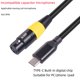 thumbnail image 5 of Cable USB C una XLR Hembra Tipo C Macho una XLR Hembra de 3 Conector de Cable de MicróFono Cable de Datos de Audio de Computadora 3 Metros, 5 of 5