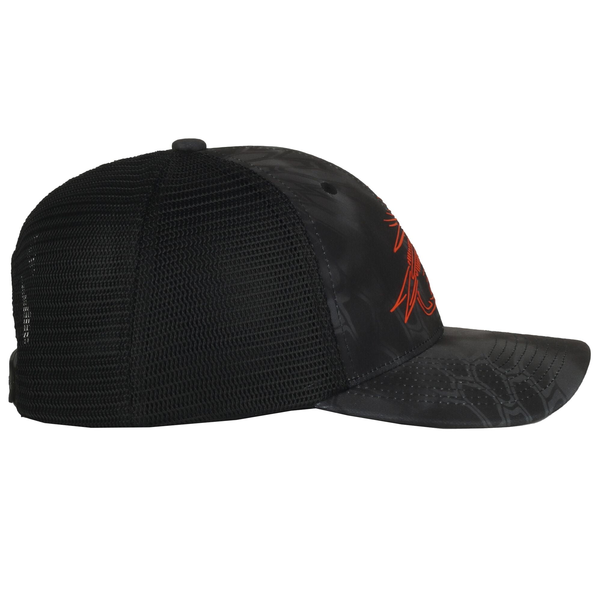 Structured 6-Panel Cap with Pongee Kryptek® Typhon™ Camo and Mesh Back