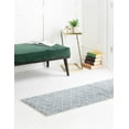 thumbnail image 3 of Rugs.com Eco Trellis Collection Rug – 6 Ft Runner Harbor Blue Medium Rug Perfect For Hallways, Entryways, 3 of 9