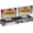 Black, variant on Dual Computer Monitor Stand Riser, Desk Organizers and Accessories, Printer & TV Stand, Desk Shelf, Office Desk Accessories & Desktop Workspace Organizer for Office Supplies, Black