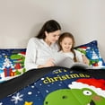 thumbnail image 5 of Manfei Funny Xmas Dinosaur Bedding Comforter Set 2pcs, Kids Merry Christmas Twin Comforter Sets, Kawaii Animal Bedding Set, Luxury Bedroom Decor, 5 of 8