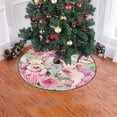 thumbnail image 2 of FMSHPON Cute Pig Watercolor Xmas Christmas Tree Skirt Stand Mat for Holiday Party Decoration Indoor Outdoor 48 inches, 2 of 3