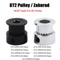 thumbnail image 4 of BE-TOOL Aluminum Alloy Gear Pulley Toothed Belt Pulley 16T / 20T for 3D Printer Onner Hole 4mm/5mm/6mm/6.35mm/8mm Black/Silver, 4 of 8