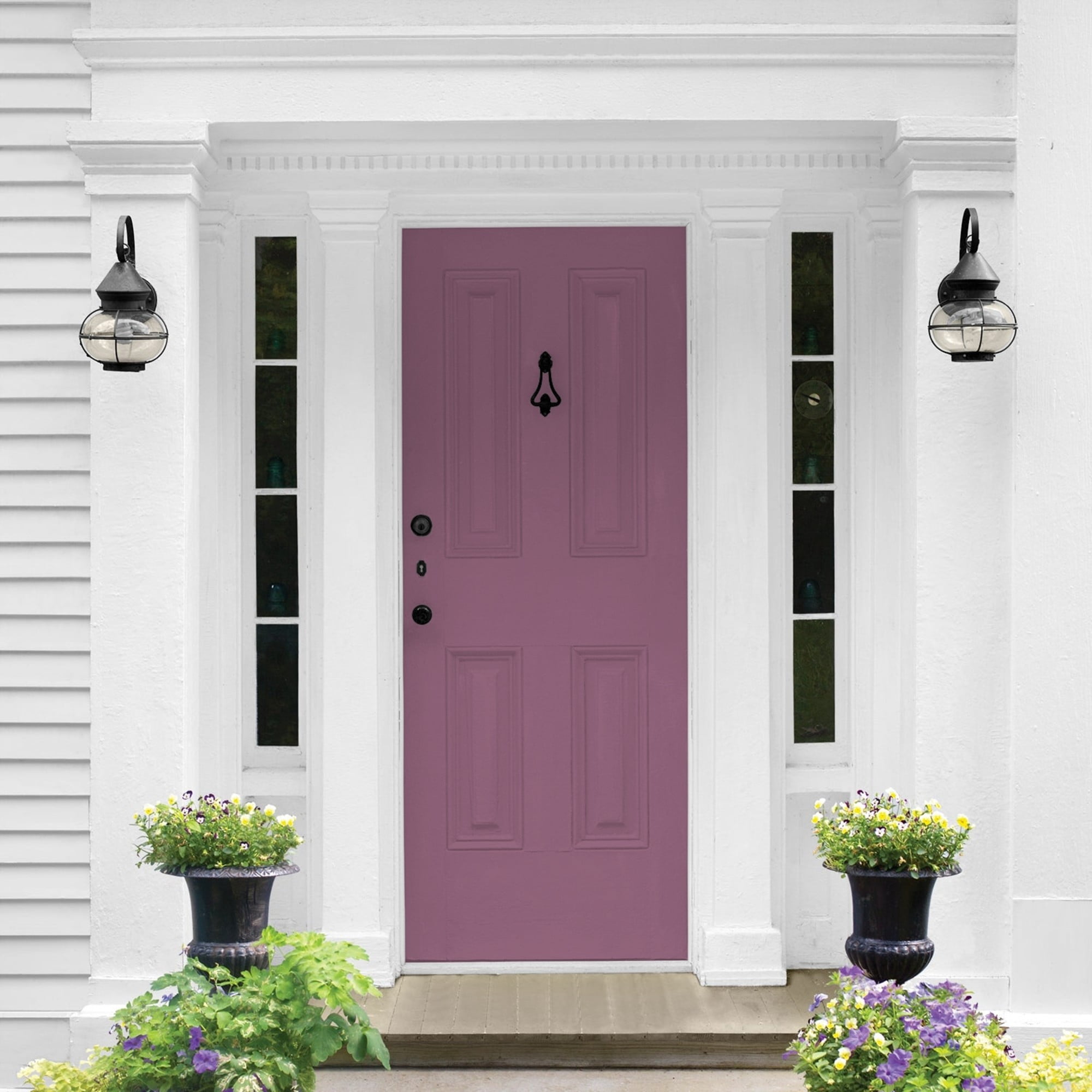 Glidden HEP Victorian Plum / Purple Semi-Gloss Exterior Paint with Primer, 1 Gallon