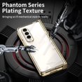 thumbnail image 2 of MonsDirect for 7.6 inch Samsung Galaxy Z Fold 4 5G 2022 Case, Clear Plating Frame Hard PC Back Shell With Screen Protector, Slim Anti-Drop Free Folding Hinge Protection for Galaxy Z Fold 4, Gold, 2 of 7