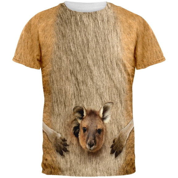 Halloween Kangaroo All Over Mens Costume T Shirt