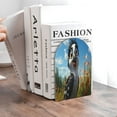 thumbnail image 6 of Susaid Joyful Animated Bird Print Wooden Bookends Decorative Book Ends for Shelves Heavy Books Holder Organizer Non-Slip Desk Book End for Kids Room Office School 1 Pairs, 6 of 8