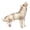 champagne, variant on Collectible Sculpture Crystals Glass Wolf Figurine Howlings Wolf Statue for Art Lover