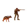 thumbnail image 2 of 2 figuras en miniatura de soldado y perro, adornos coleccionables, miniaturas pequeñas L, 2 of 9