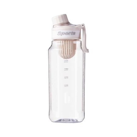 25oz Exercise Water Bottle with Integrated Handle Portable Leakproof Plastic Fitness Cup for Men and Women Stylish Outdoor Summer Water Jug for Gym and Travel