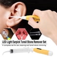 thumbnail image 3 of LED Light Earpick Tonsil Stone Remover Tool Earwax Remover With 3 Tips Irrigator Syringe Oral Care Tool Random Color, 3 of 7