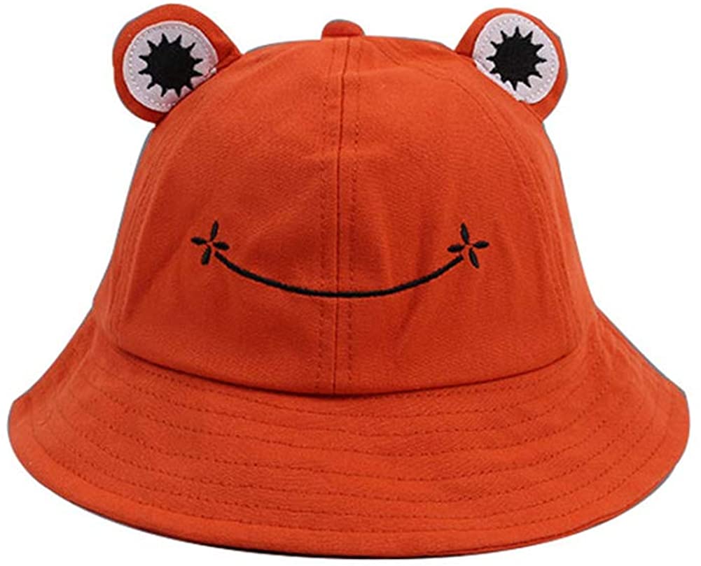 Cute Frog Bucket Hat, Summer Cotton 