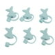 thumbnail image 1 of 6 piezas de punta de paja con forma de cola de delfín, cubierta de silicona, tapón de paja, tapones reutilizables, 1 of 5