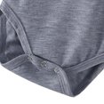 thumbnail image 4 of Body De Bebé Canastilla Onesies Para Niños Pequeños Niñas Niños Camiseta De Manga Corta Con Estampado De Letras Mono Romper Gris Odeerbi LM103-6350, 4 of 6