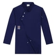 thumbnail image 1 of MERIGLARE Chef Coat Chef Jacket Catering Chef Wear Waiter Waitress Apparel Cooking Uniform Dark Blue XL, 1 of 9
