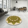 thumbnail image 4 of Ahgly Tapis Rectangulaire Lavable en Machine Intérieur Transitionnel Jaune Foncé Vert, 2 Pieds x 4 Pieds, 4 of 7