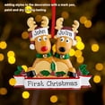 thumbnail image 4 of Animal árbol de Navidad adorno colgante lindo chimenea pared Navidad Oficina sala de estar decoración del hogar colgante decorativo 2 animales Speravity HA009187-01, 4 of 6