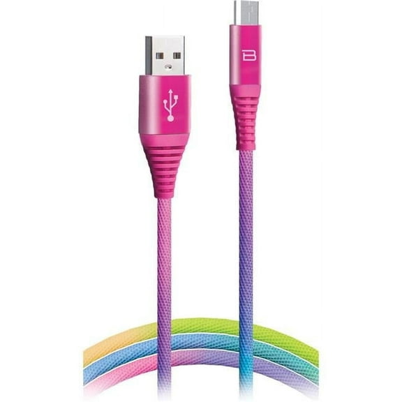 3.5 ft. Micro-USB Charge & Sync Cable, Rainbow