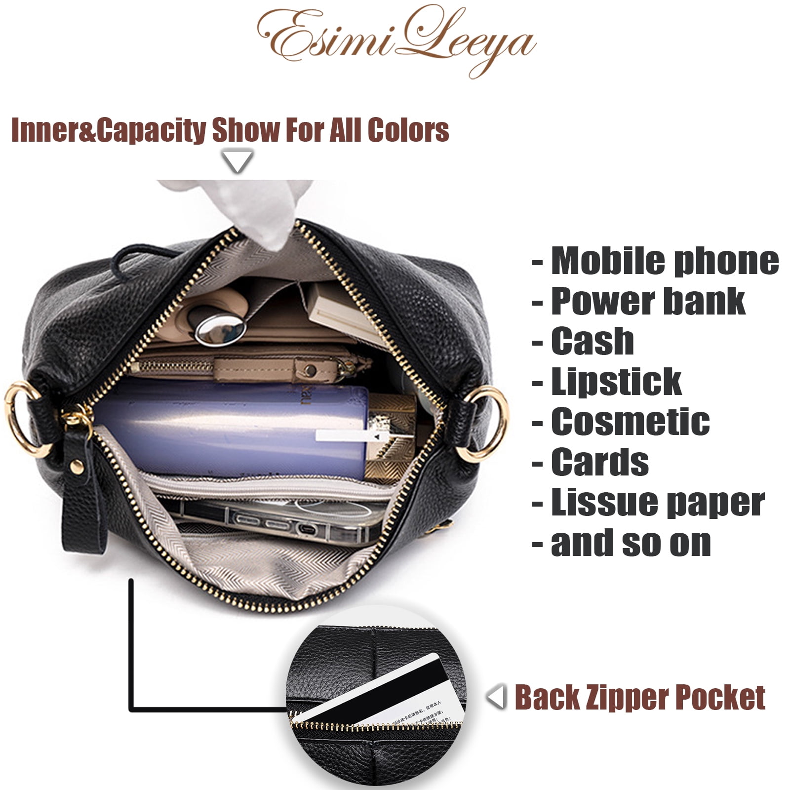 Red Leather Crossbody Purses for Women Secure Zipper Shoulder Bag Ideal for Travel, Commute, Shopping