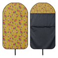thumbnail image 6 of POLERO 1 Pack Car Seat Towel Cover Easy Install, Compatible with Van Truck Seat Car Interior Terry Cloth Car Seat Cover, Mustard Yellow Floral Print, 6 of 7