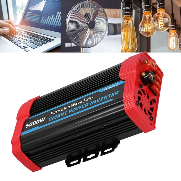Inversor de corriente inversor de corriente sinusoidal pura universal 10000W pico DC12V a AC220V-240V para automoción ANGGREK Otros