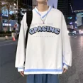 thumbnail image 4 of Sudadera Casual Holgada Con Letras Bordadas De Moda, 4 of 8