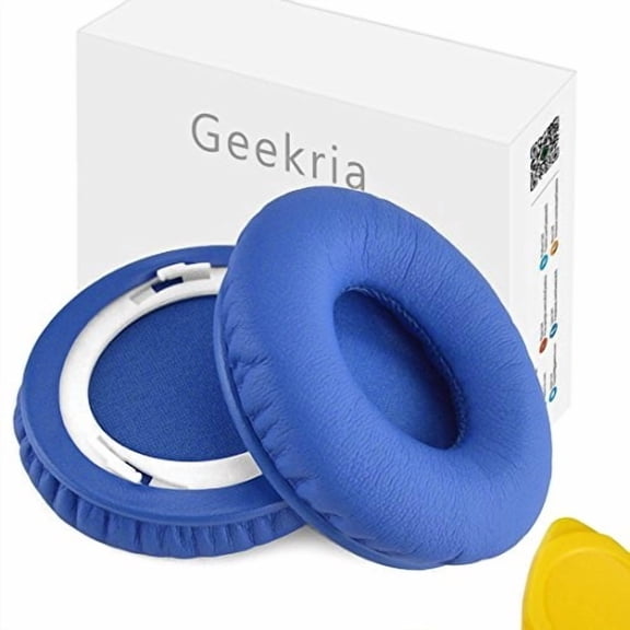 Geekria Earpads for Beats by Dr. Dre Solo HD On-Ear Headphone Replacement Ear Pad/Ear Cushion/Ear Cups/Ear Cover/Earpads Repair Parts (Blue)