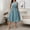 Blue, variant on QUNYINEY Casual Dresses for Women Sleeveless Striped A-Line Dress Crew Neck Plus Size Flowy Midi Sundress