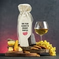 thumbnail image 4 of Koyal Wholesale Birthday Wine Bag, One Year Closer To Granny Panties Wine Bottle Cover, Canvas Wine Bag, 1-Pack, 4 of 5