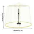 thumbnail image 2 of Chmadoxn Patio Umbrella Mosquito Netting, with Double Zipper Door, Polyester Mesh Net Screen Universal for Almost Outdoor Market Table Umbrellas & Cantilever Offse on Clearance, 2 of 2