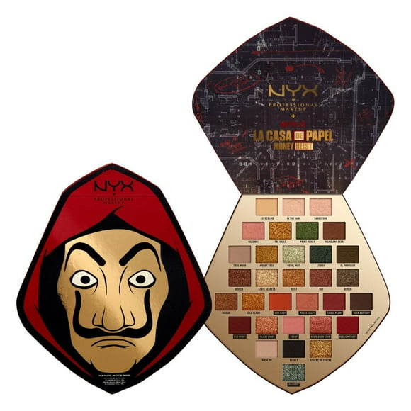 LA CASA DE PAPEL PALETTE DE 32 TEINTES BOITIER MASQUE