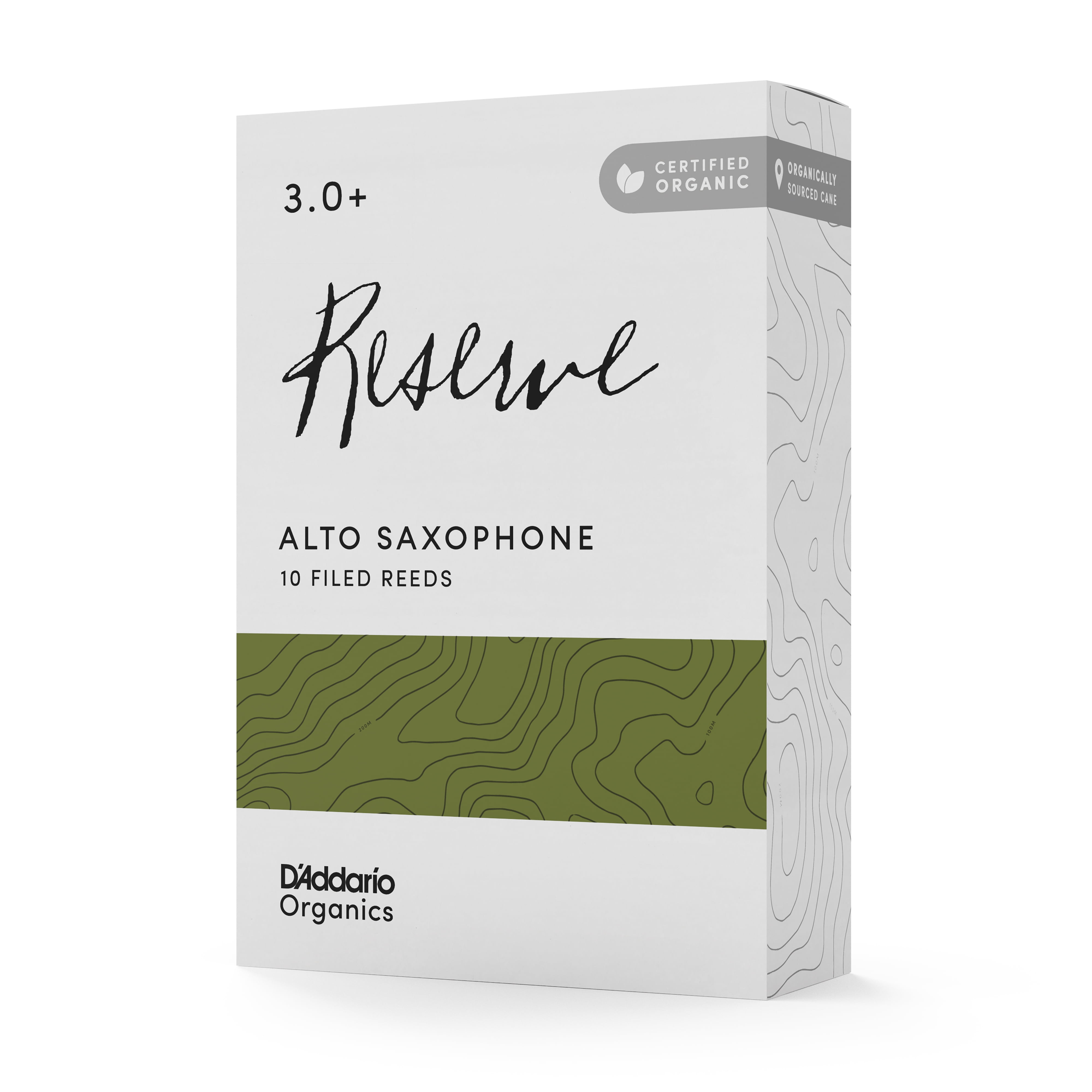 D'Addario Organic Reserve Alto Saxophone | Box of 10 | 3.0+