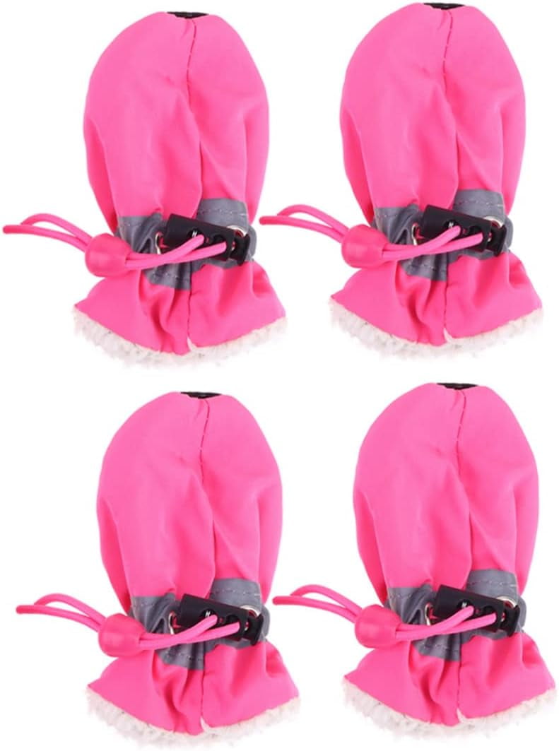 Shoes for Dogs 4pcs Set Breathable Socks Shoe Covers for Indoors Sole