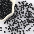 thumbnail image 2 of Feildoo Faux Pearl Beads 6mm Pearl Craft Beads Pearls with No Hole for Sewing Crafts, Decoration, Bracelet Necklace Jewelry Making, Vase Filler - 100g, Black, 2 of 5