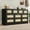 black, variant on Sunvasagoo 10-Drawer Rattan Drawers - Storage Chest, Bedroom Storage Furniture, Multi-Drawer Storage Unit, Wooden Chest of Drawers, Home Organization Furniture