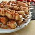 thumbnail image 2 of Aguja De Barbacoa De Acero Inoxidable, Herramientas De Cocina, Barbacoa, Barbacoa De Acero Inoxidable, Brochetas Planas De Kebab, Aguja De Barbacoa Kearding HA020626-00, 2 of 6