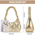 thumbnail image 2 of LHSHID Shoulder Handbag for Women Fashion Ruched Shoulder Hand Purse Sofii Clutch Hobo Bag Trendy Purse for Lady, 2 of 7