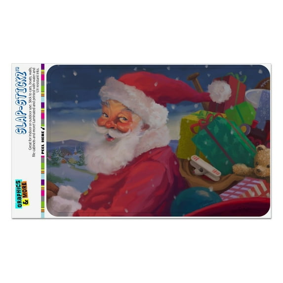 Christmas Holiday Santa Making His Rounds Home Business Office Sign