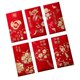 thumbnail image 5 of 6 sobres rojos del Año Nuevo Lunar Chino, paquete rojo del Año del Dragón, tarjeta de felicitación Estilo F, 5 of 9