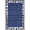 thumbnail image 1 of Unique Loom Athens Border Area Rug 5' x 8' Rectangular Navy Blue/Beige, 1 of 2